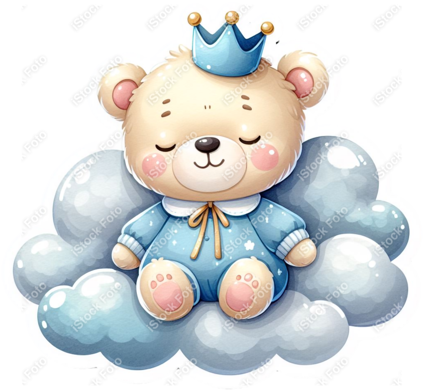 PNG sticker ursinho príncipe azul (11)