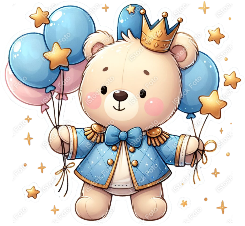 PNG sticker ursinho príncipe azul (10)