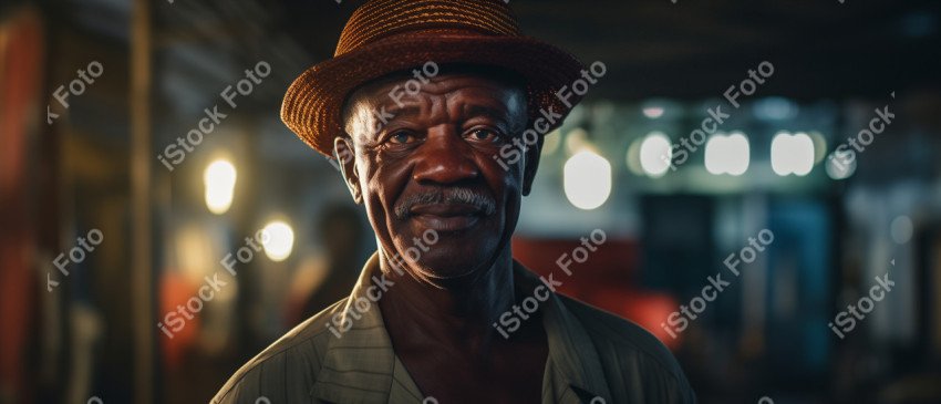 Um comerciante africano, rosto sereno, Gerado com IA (8)