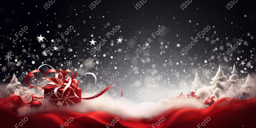Background for card with Christmas decoration