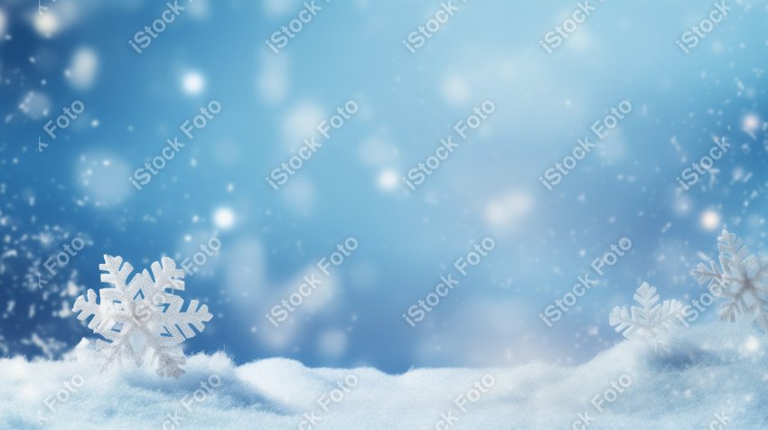 Blue winter christmas background for design