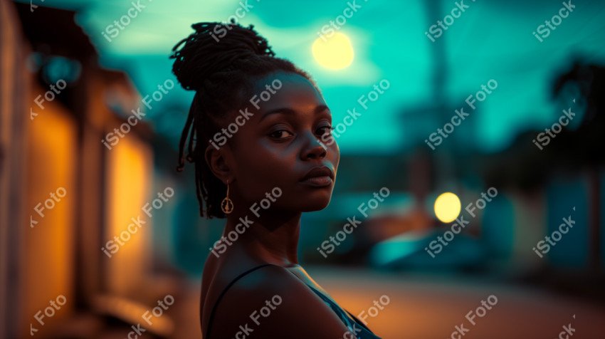 Uma mulher africana, poder feminino, gerada com IA (33)