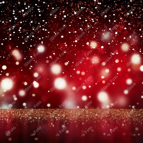 A beautiful background with beautiful Christmas balls and snow
