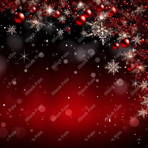 A beautiful background with beautiful Christmas balls and snow