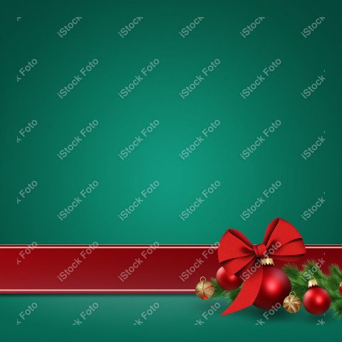 Christmas background with text space, green background