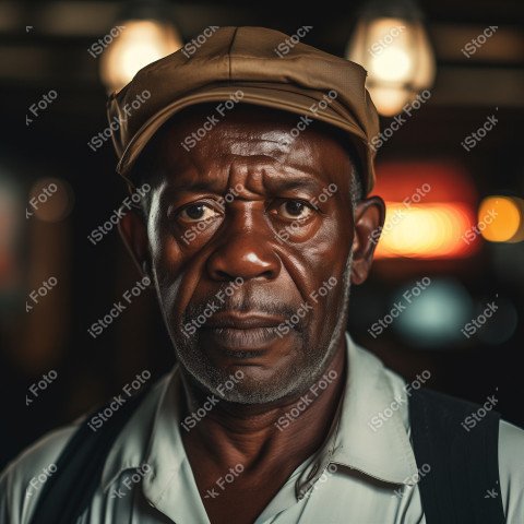 Um comerciante africano, rosto sereno, Gerado com IA (18)