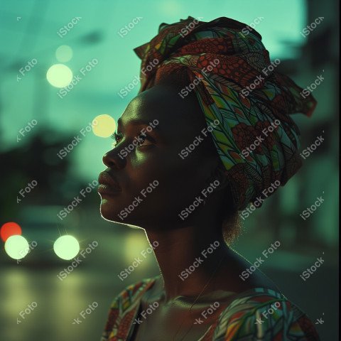 Uma mulher africana, poder feminino, gerada com IA (31)