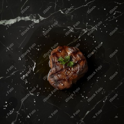 Fatias suculentas de churrasco, sobre uma mesa