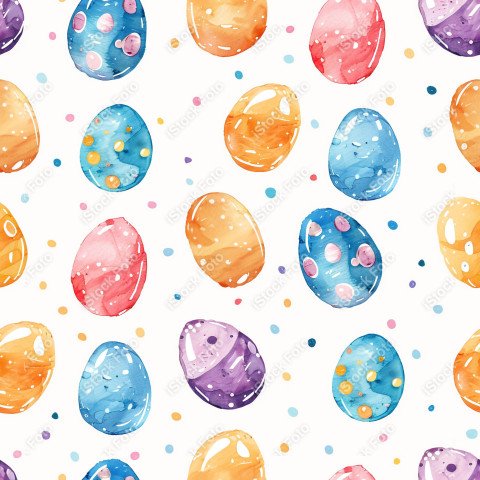 Fundo padrão de páscoa estilo aquarela