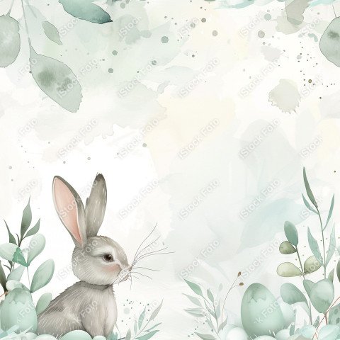 Fundo padrão de páscoa estilo aquarela