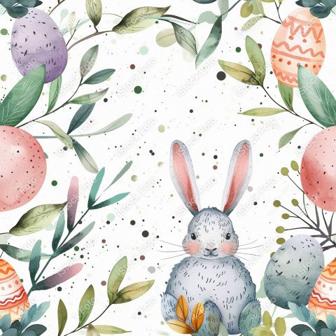 Fundo padrão de páscoa estilo aquarela