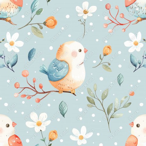 Fundo padrão de páscoa estilo aquarela