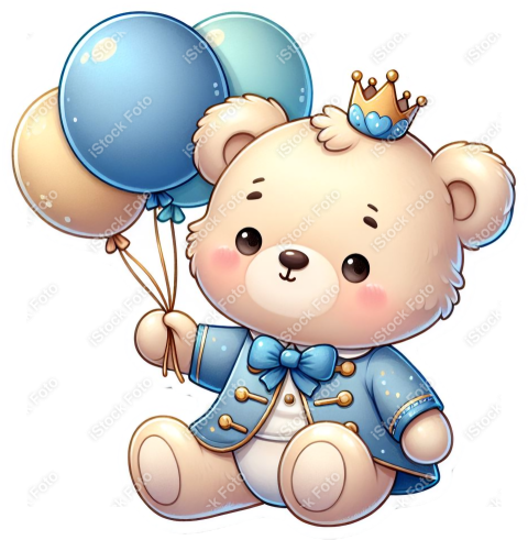 PNG sticker ursinho príncipe azul (8)